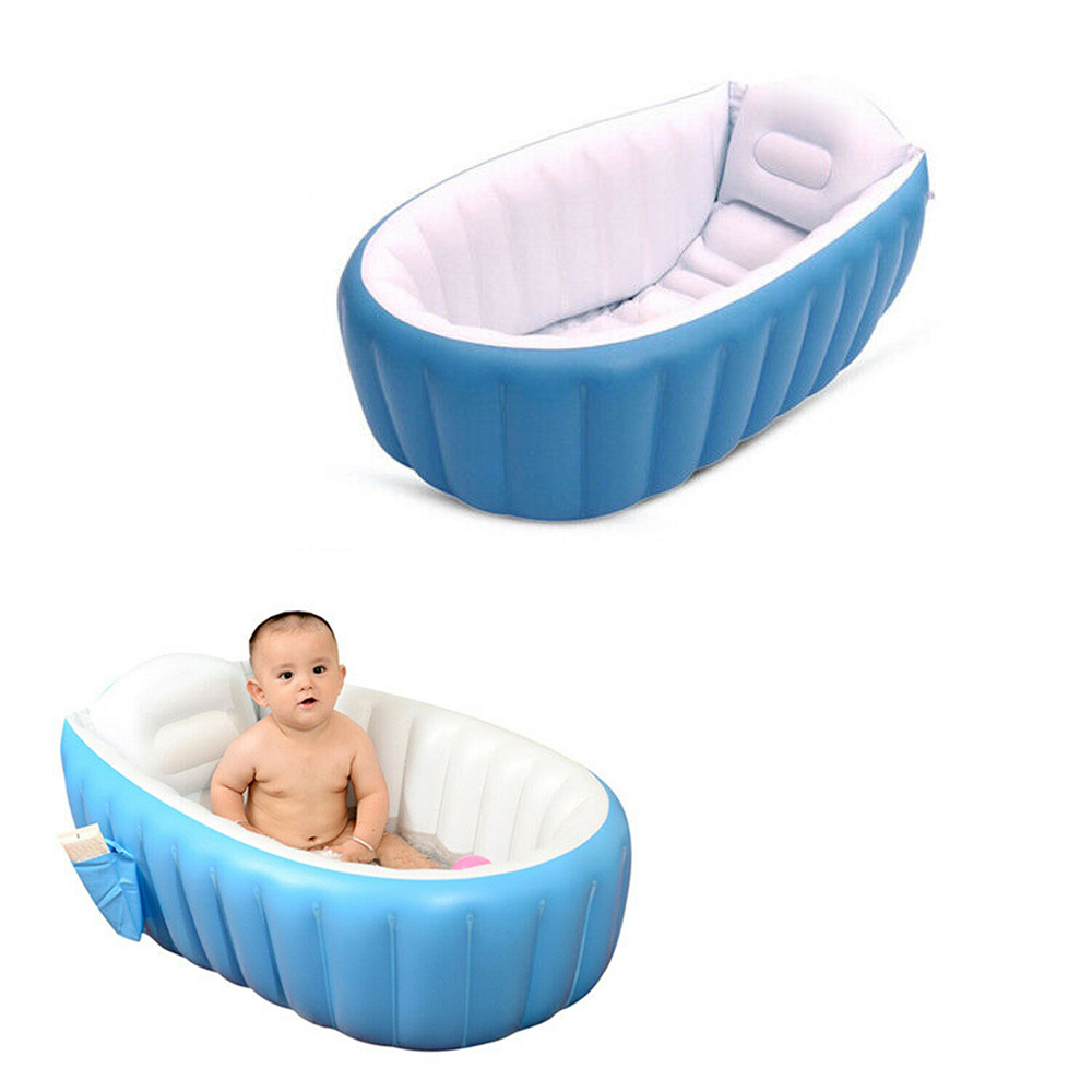 Onever Portable Bathtub Inflatable Bath Tub Child Tub Folding Cushion