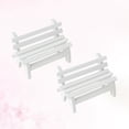 thumbnail image 1 of KONTONTY 2Set Decorative Garden Bench Mini Bench for Miniature Garden Decorations, 1 of 8