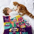 thumbnail image 2 of Aaahh!!! Real Monsters Flannel Blanket Fun and Cozy Throw Blanket Perfect for Bedroom Playroom or Travel Ideal Gift for Boys and Girls 60"x80", 2 of 7