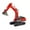 Red, variant on Alloy Excavator Toy for Kids Construction Vehicle with Movable Arm & Rubber Tracks, Learning Engineering Toy for Boys Girls Ages 3+