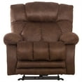 thumbnail image 3 of Catnapper Dixon Oversized Power Lay Flat Recliner in Brown Fabric, 3 of 19