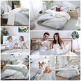 thumbnail image 6 of Gray Marble Bedding 3 Piece Duvet Cover Set Twin Size, Modern Ink Painting Art Abstract Soft Microfiber Comforter Cover with Zipper Closure & Pillowcases, Wrinkle & FadeResistant Quilt Cover, 6 of 9