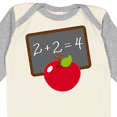 thumbnail image 4 of Inktastic Chalkboard And Apple School Boys or Girls Long Sleeve Baby Bodysuit, 4 of 5