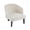 Beige, variant on iooHug Mid-Century Modern Curved Accent Chair, Upholstered Arm Chair with Hardwood Legs for Living Room, Bedroom, Small Spaces(Orange)