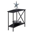 thumbnail image 3 of Home Square End Table in Black Wood Finish and Metal Frame - Set of 2, 3 of 4