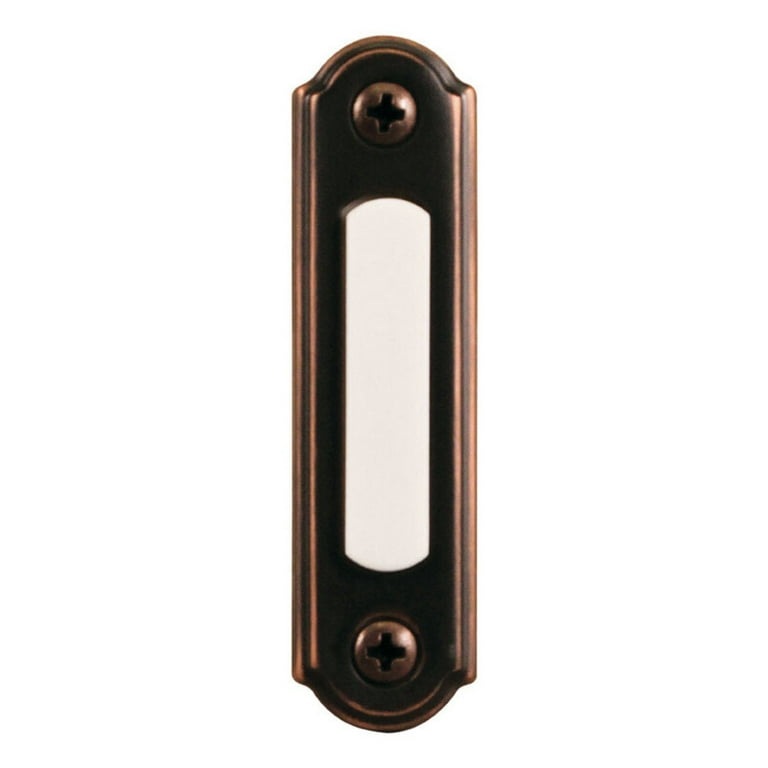 Heath Zenith Oil Rubbed Bronze Brown Metal Wired Pushbutton Doorbell Heath Zenith Oil Rubbed Bronze Brown Metal Wired Pushbutton Doorbell