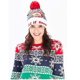 thumbnail image 2 of Gorro de Navidad, gorro de Navidad con luz LED, gorro de punto con 6 luces LED, gorro de Papá Noel unisex, 2 of 4