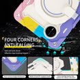 thumbnail image 2 of FJLBDE Case for Huawei MatePad Mini 8.8 Inch with 360 Kickstand, Shoulder Strap Carrying Protective Cover, Multicolor Pink, 2 of 6