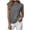 Dark Gray08, variant on Karymi Tops for Women Trendy Cap Short Sleeve T-Shirt, Crew Neck Loose Fit Marled Textured Pullover Blouse, Casual Tank To Going Out Tops for Women