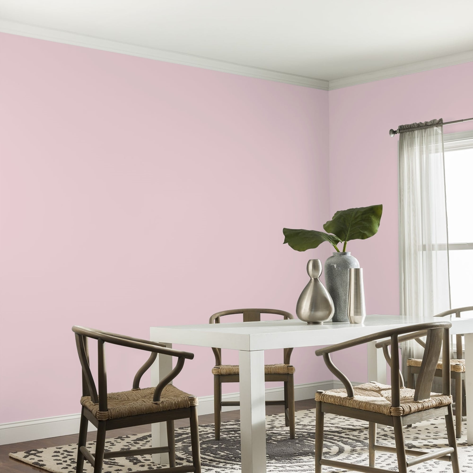 Glidden Fundamentals Rose Cloud / Pink, Eggshell Interior Paint, 5 Gallon