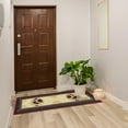 thumbnail image 2 of Ottomanson Machine Washable Non-Slip Rubberback Rooster 2x5 Kitchen Runner Rug, 20" x 59", Beige/Red, 2 of 8