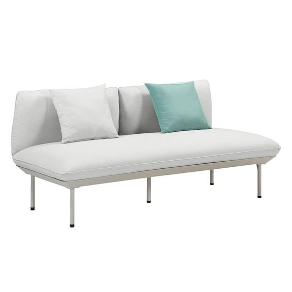 TOV Furniture Katti Light Grey Outdoor Loveseat