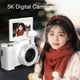 thumbnail image 4 of Cámara Digital De 5k, Cámaras Wifi De 64MP Para Fotografía, Vlogging Portátil Compacto De 3.0 Pulgadas Camara Con Zoom De 18x, Múltiples Filtros De Belleza Admite Una Tarjeta, 4 of 7