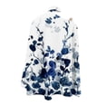 thumbnail image 3 of Batwing Half Sleeve Tops for Women Fashion Print Shirts Sexy High Collar Cold Shoulder Blouses Loose Elegant Top Long Sleeve Shirts for Women, 3 of 5