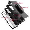 thumbnail image 3 of Galaxy A53 5G 2022 Case, Built-in Screen Protector Case with Belt Clip Holster Heavy Duty Rugged Shockproof Full Body Protection Kickstand Cover -Black, 3 of 8