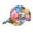 Orange, variant on Men Women Casual Summer Printed Adjustable Outdoor Sunshade Visors Baseball Hat Blue