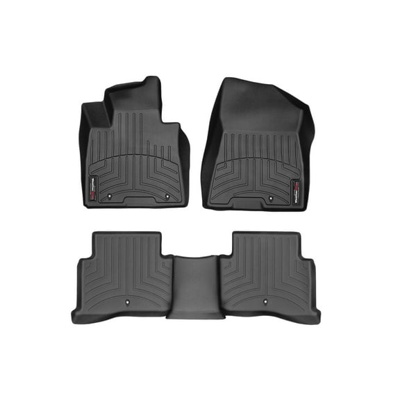 WeatherTech Custom Fit FloorLiners compatible with Sportage, Tucson - 1st & 2nd Row, Black