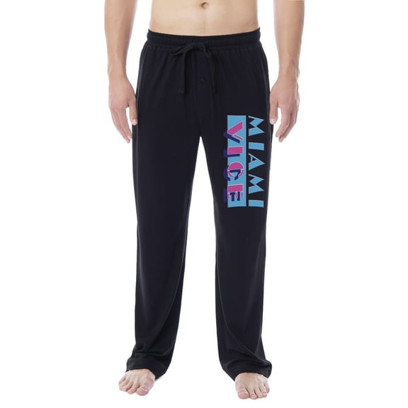 Miami Vice TV 1985 Men's TV Series Title Logo Classic Sleep Pajama Pants