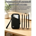 thumbnail image 2 of 9.44in RFID Blocking Waterproof Polyester Travel Document Wallet, Multi-Slot Credit Card Organizer With Detachable Wrist Strap, Quick Access External Ticket Pocket For Airport Trip & Cross-Country, 2 of 6