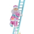 thumbnail image 2 of Mr. Christmas 43 in. Animated Pastel Ladder Climbing White Santa, 2 of 6
