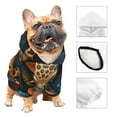 Adobk Playful Leopard Art Print Dog Hoodie Dog Sweater Stylish Dog