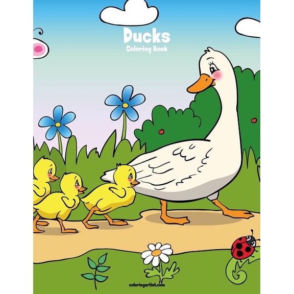 Ducks Ducks Coloring Book 1, Book 1, (Paperback)
