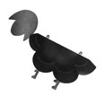 thumbnail image 4 of Paper Roll Holder Iron Toilet Paper Storage Stand Animal Shape Decoration Tissue Towel Shelf, 4 of 10