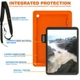 thumbnail image 4 of Allytech Onn. 10.1 Inch Tablet Case Gen 3 (2022 Model 100071485), Onn. 10.1" Case, Heavy Duty Shockproof Kids Friendly Kickstand Shoulder Strap Case Cover for Onn. 10.1" 2022 - Orange, 4 of 9