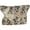 Beige, variant on Plaid Cosmetic Bag Cotton Travel Make Up Storage Pouch Small Accessory Organizer