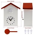 thumbnail image 4 of JTNero Cuckoo Clock Plastic Cuckoo Wall Clock with Bird Tweeting Sound Hanging Bird Clock Minimalist Cuckoo Clock Decorative for Home Living Room, 4 of 5