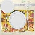 thumbnail image 3 of Ambesonne Fall Place Mats Set of 4, Couple at Autumn Alley, Standard Size, Multicolor, 3 of 6