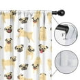 thumbnail image 4 of Blackout Kids Curtains,Cute Cartoon Pug Childrens Insulated Curtains Set Of 2,Bedroom Essentials,Toddler Room Decor 42x54in(106x137cm), 4 of 4