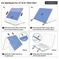 thumbnail image 2 of IBENZER Compatible with MacBook Pro 16 Inch Case 2025 2024 M4 A3403 A3186 M3 A2991 M2 A2780 M1 A2485 Pro Max (2025-2021), Hard Shell Case & Keyboard Cover & Type-C for Mac Pro 16, Star Black, S-BK, 2 of 7