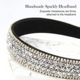 thumbnail image 6 of Crystal Rhinestone Headband Fashion Bling Diamond Padded Headband Glitter Sparkly Silver Headband Birthday Girl Bridal Headband Hair Accessories For Women Ladies (Silver), 6 of 6