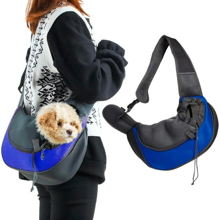 Hgudesign Pet Dog Sling Carrier Puppy Pet Slings Bag for Small Dogs s Satchel Carriers Mesh Hand Free with Adjustable Strap Doggie Crossbody for Outdoor Travel (Green  Small <5 lbs)
