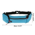 thumbnail image 4 of Unique Bargains 1 Pc Lightweight Running Belt Zipper Sports Waist Bag for Sports Phone Kettle Light Blue, 4 of 6