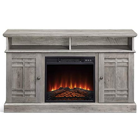 Belleze Modern Farmhouse Electric Fireplace Tv Stand Media Entertainment Center Console Table For Tvs Up To 50 Inch With Open Storage Shelves Cabinets Norrell Gray Wash Canada Belleze Modern Farmhouse Electric, Farmhouse Console Table With Fireplace