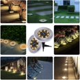 thumbnail image 5 of Solcellslampor för utomhus 8 LED, solcells trädgårdsgolvlampa, utomhusgolvlampa trädgårdslampor IP65 (8 varmvita), 5 of 5