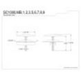 thumbnail image 2 of Kingston Brass SC1006 2 in. Sink Faucet Hole Cover, Polished Nickel, 2 of 2