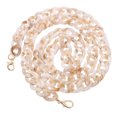 thumbnail image 5 of FRCOLOR 1PC DIY Jewelry Accessory Acrylic Bag Chain Stylish Bag Replacement Chain Creative DIY Jewelry Material Delicate Bag Chain Strap for Home Store Mall Coffee White, 5 of 5