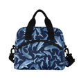 thumbnail image 6 of FORMRS Reusable Lunch Bag for Work School Leakproof Insulated Cooler with Adjustable Shoulder Strap, Watercolor Shark Pattern, 6 of 6