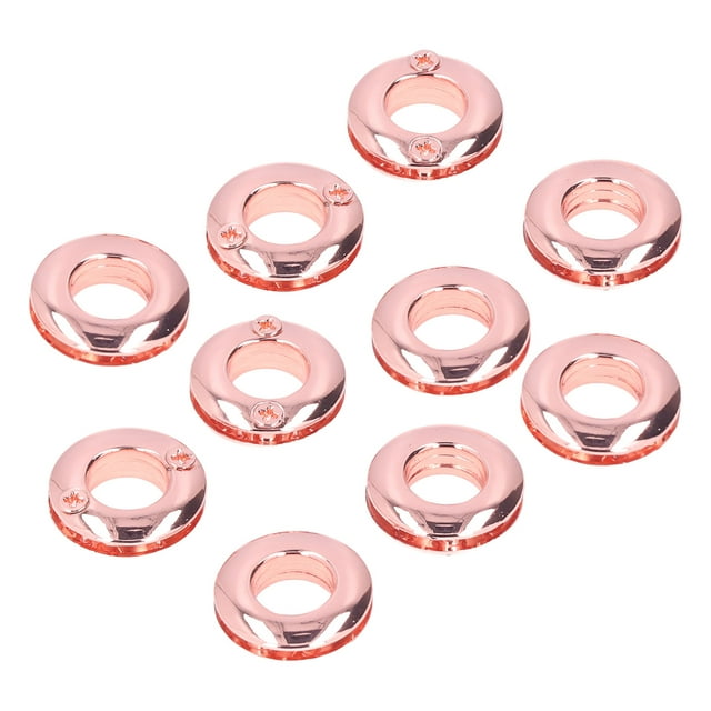 10pcs Oeillets Boutons Métal Surface Lisse Exquis Haute Dureté Œillet Kit pour Sac de Vêtements Bricolage WalletRose Or
