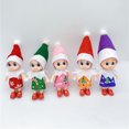 thumbnail image 3 of Elfo de Navidad, adorno decorativo para muñeca, regalo para niños, juguete de elfo de Navidad (7 piezas) Rojo Verde, 3 of 5