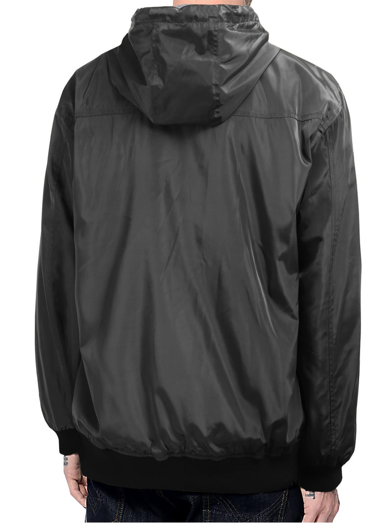 ウェア ELECTRIC WATER PROOF WIND BREAKER Black Hat and Beyond Men's Active Two Tone Windbreaker Jacket Slim