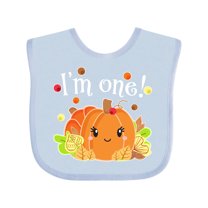 Inktastic I'm One Pumpkin Birthday Autumn Boys or Girls Baby Bib