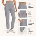 thumbnail image 3 of Feekit Women's Stretch Golf Pants High Waist Ankle Dress Pants Casual Business Travel Work Pants with 4 Pockets, 3 of 8