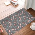 thumbnail image 5 of Balery Hedgehogs and Flowers1 Doormat, Durable Flannel Fabric, Waterproof Stain and Fade Resistant, Low Profile,Indoor Outdoor Door Mats, Easy Clean Patio Entrance Mat, 16x24in, 5 of 9