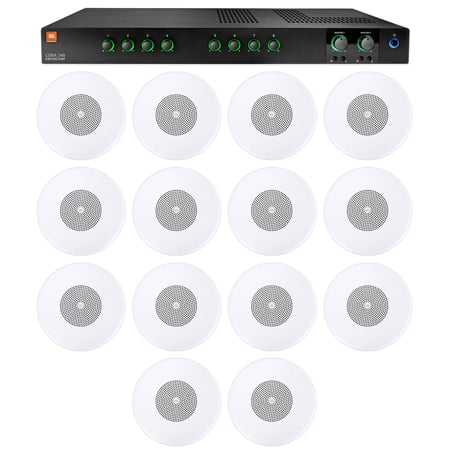 JBL CSMA240 Restaurant/Bar/Cafe 2x40w Amplifier 4ohm/8ohm/70V/100V+(14) Speakers