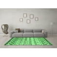 thumbnail image 3 of Ahgly Company Indoor Rectangle Abstract Emerald Green Contemporary Area Rugs, 3' x 5', 3 of 4