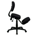 thumbnail image 5 of Flash Furniture Mobile Ergonomic Kneeling Posture Task Office Chair with Back in Black Fabric, 5 of 6